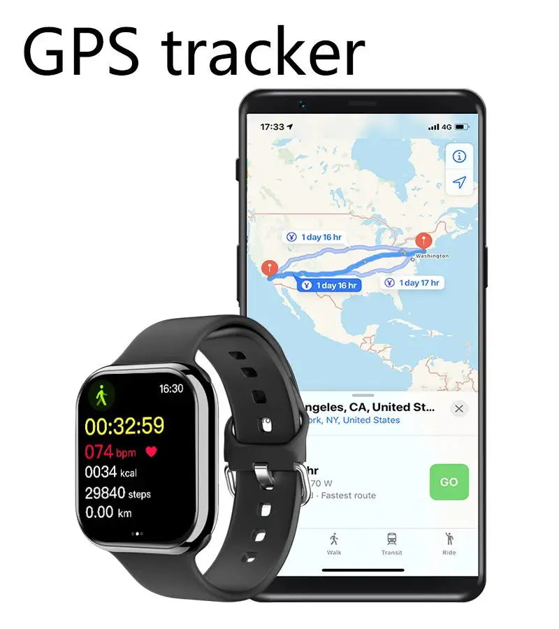 Montre connectée GPS pour hommes et femmes, série Ultra 9,