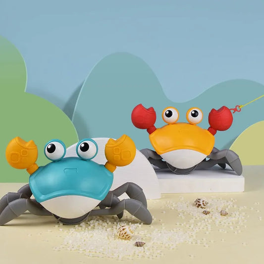 Jouet crabe dansant pour bébés rampant, évasion Interactive,