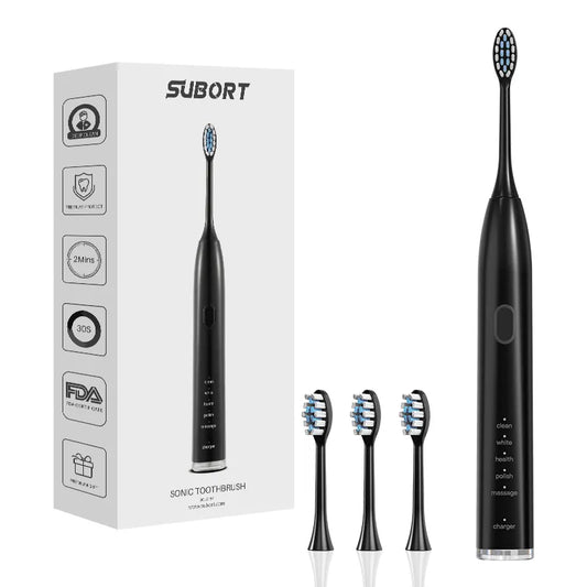 SUBORT S2 Sonic Electric Toothbrush for Men Women Houseehold Whitening IPX7 Waterproof Toothbrush Ultrasonic Auto Tooth Brush