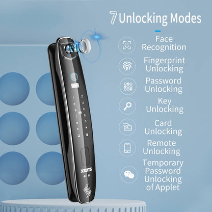 Serrure de porte intelligente 3D, moniteur de caméra de sécurité, empreinte digitale intelligente, mot de passe biométriqueElectronic Key Unlock Usmart Go