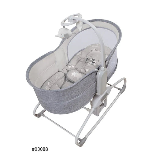 Chaise à bascule électrique pour bébé, lit à bascule confortable, multifonctionnel,