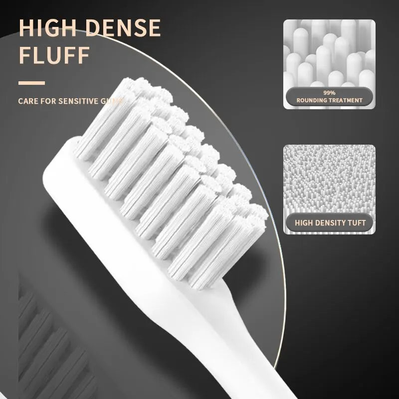 Jianpai adulte noir blanc classique acoustique brosse à dents électrique adulte 5 vitesses