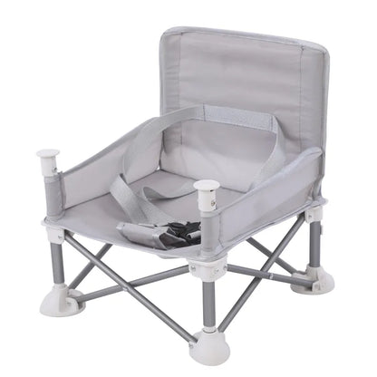 Chaise de bébé compacte et pliable en alliage d'aluminium, avec ceinture de sécurité,