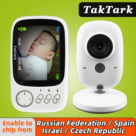 Babyphone vidéo couleur sans fil,caméra de sécurité pour nounou
