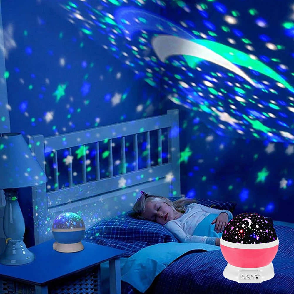 Lampe de nuit projecteur ciel étoilé veilleuse projecteur bébé lampe décor rotatif