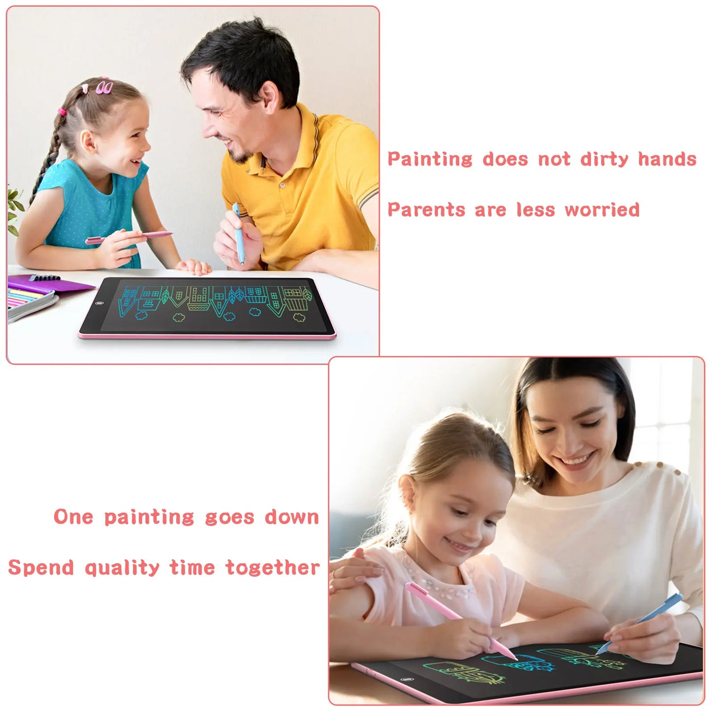 Tablette de dessin LCD 8.5/10/12/16 pouces, jouets pour enfants, outils de peinture,